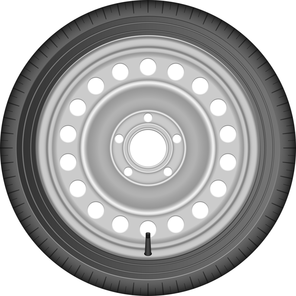 Car tyre clipart design illustration png