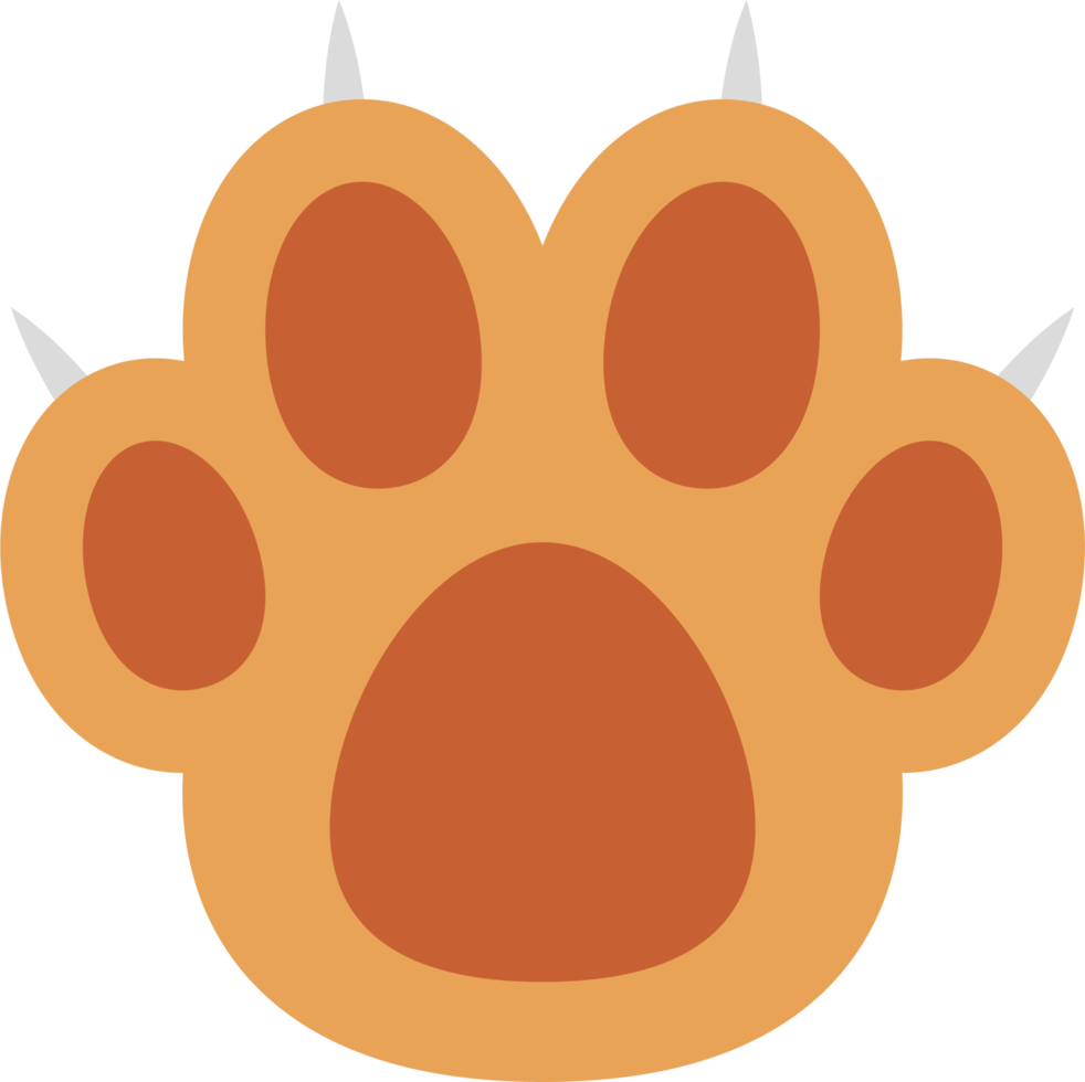 cat paw clipart design illustration png