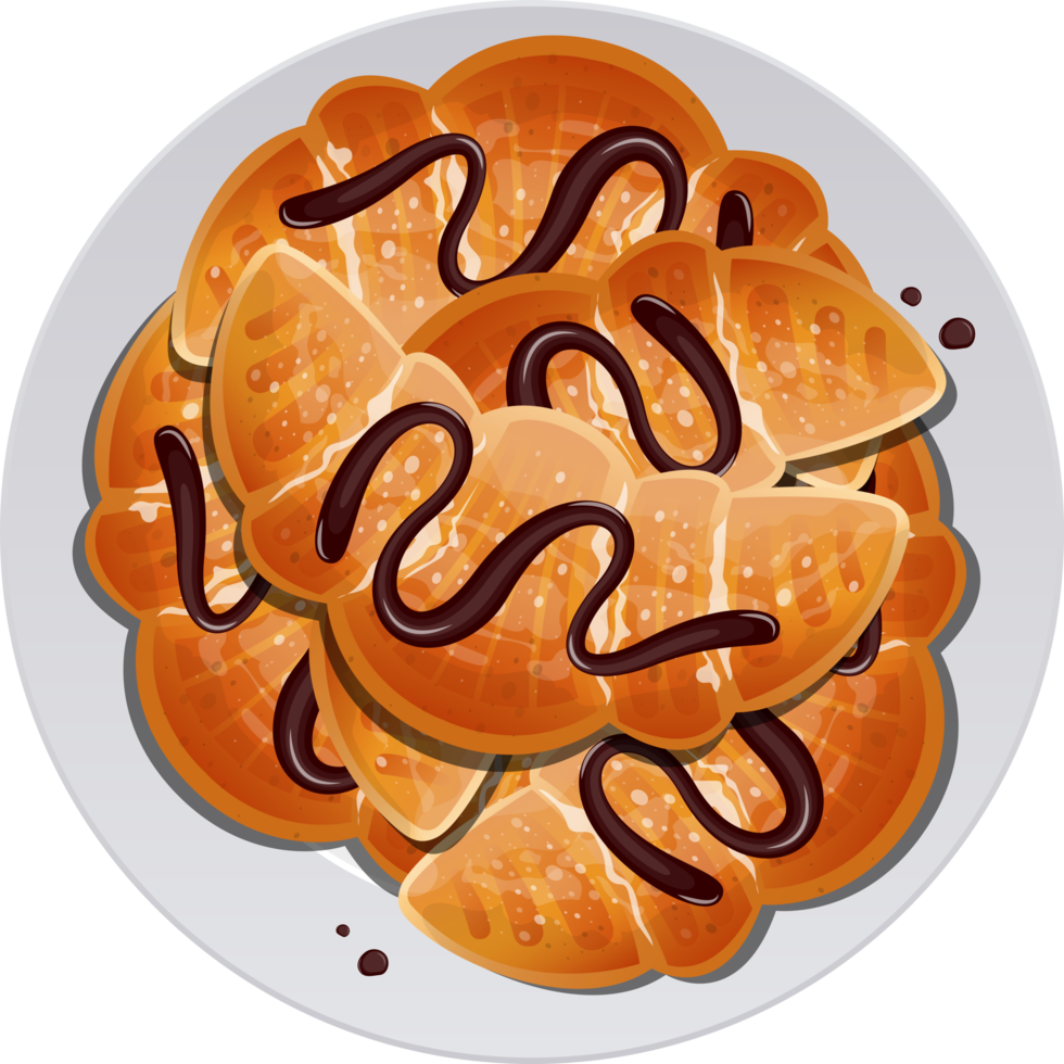 ilustração de design de clipart de croissant francês tradicional png