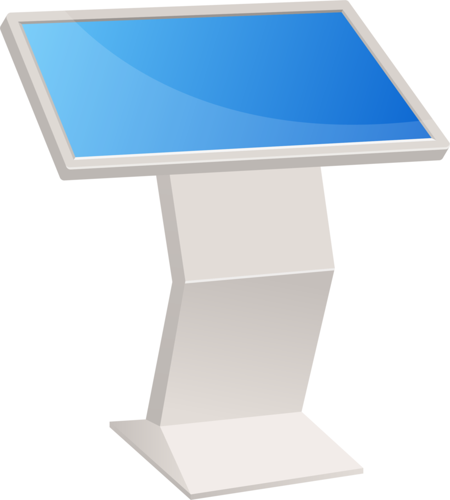 Digital kiosk clipart design illustration png