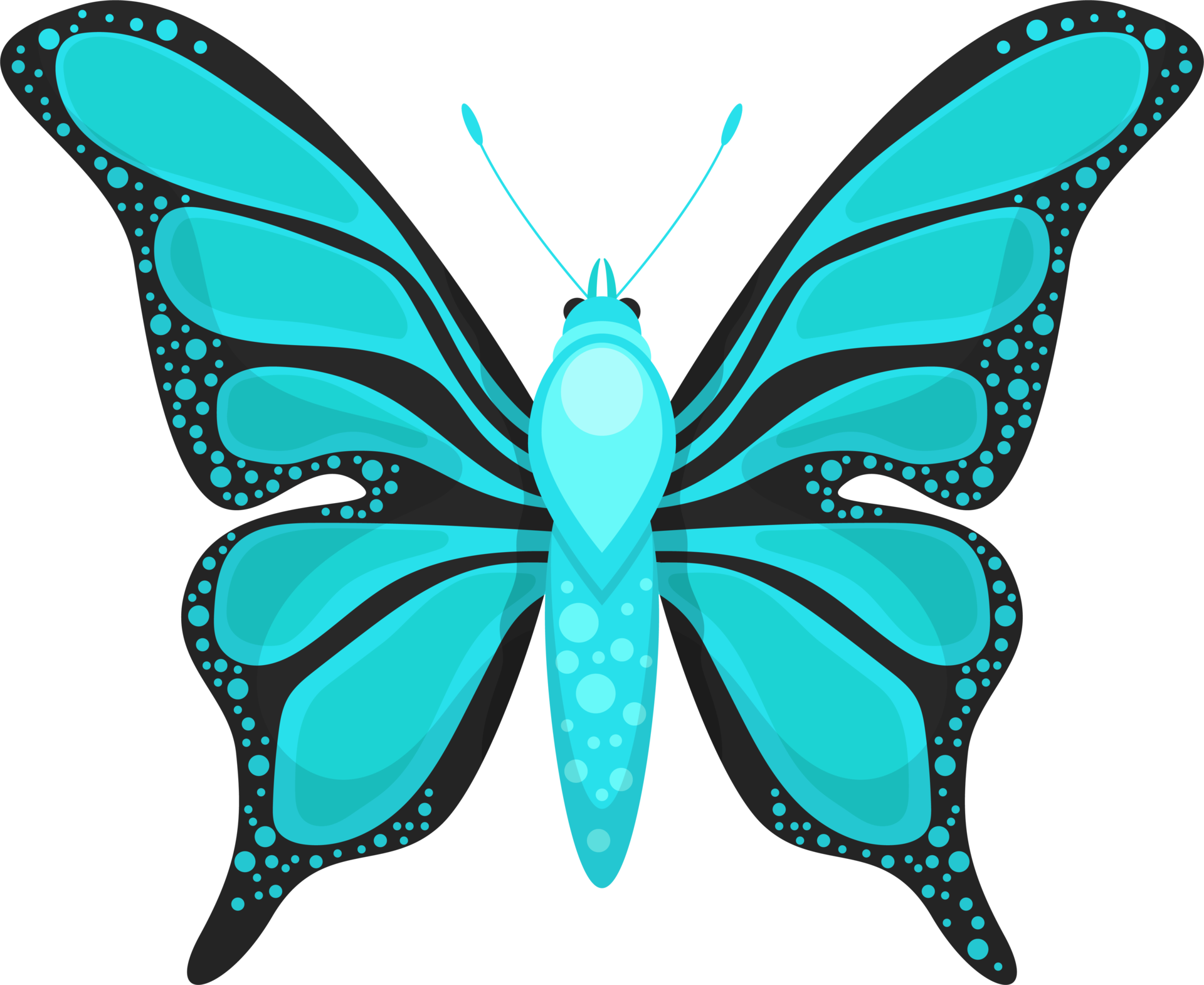 Butterfly clipart design illustration 9385348 PNG