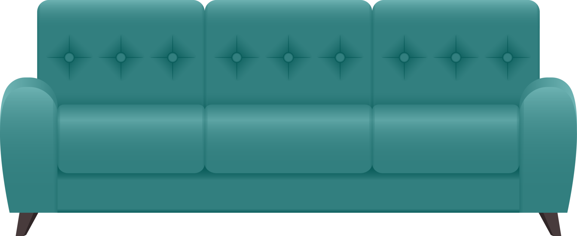 moderne Sofa-Clipart-Designillustration png