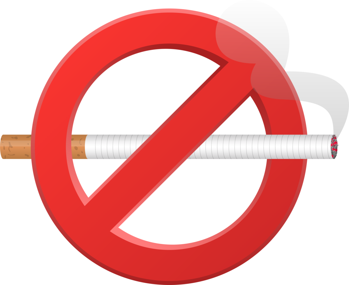 No smoking sign clipart design illustration png