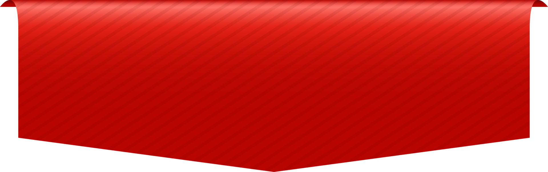illustration de conception clipart bannière rouge png