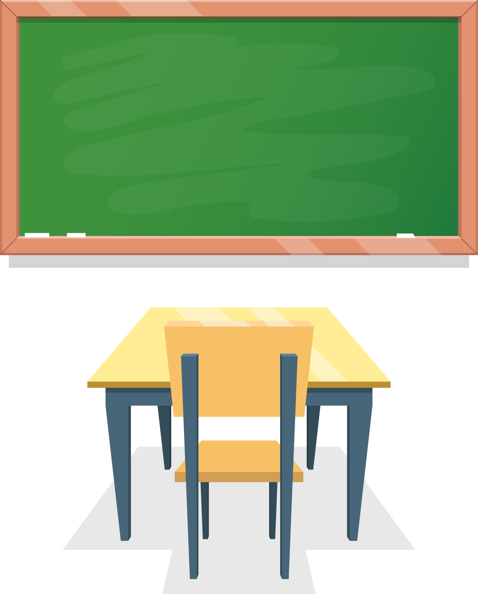 Classroom Desk Clipart