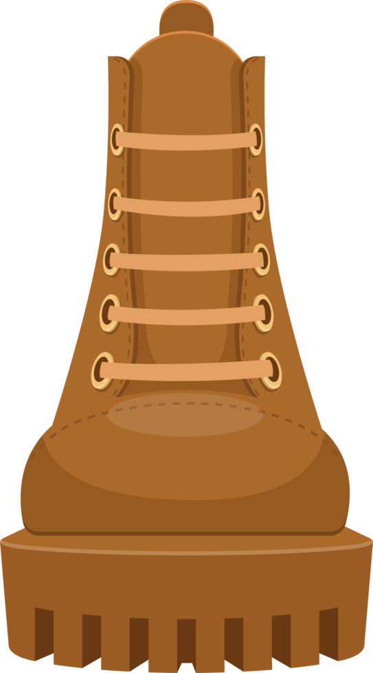 Leather boots clipart design illustration png