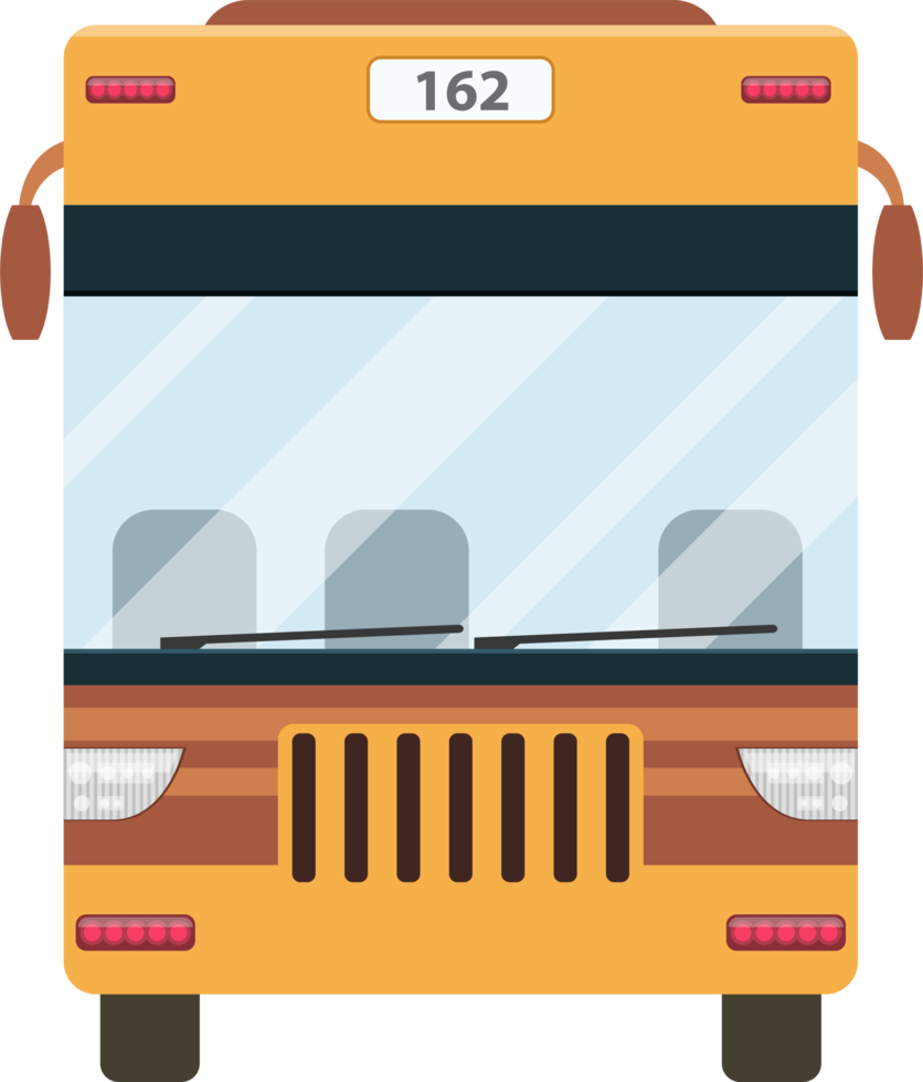 ilustração de design de clipart de ônibus png