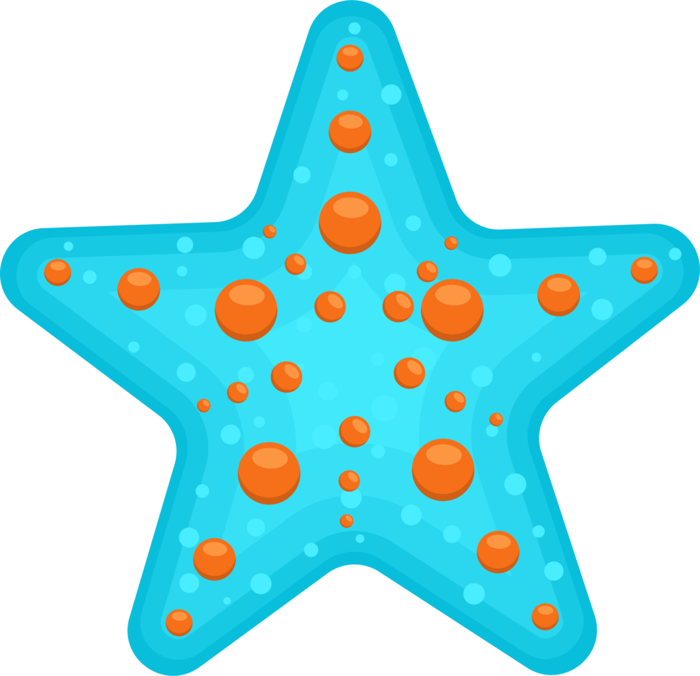 ilustração de design de clipart de estrela do mar png