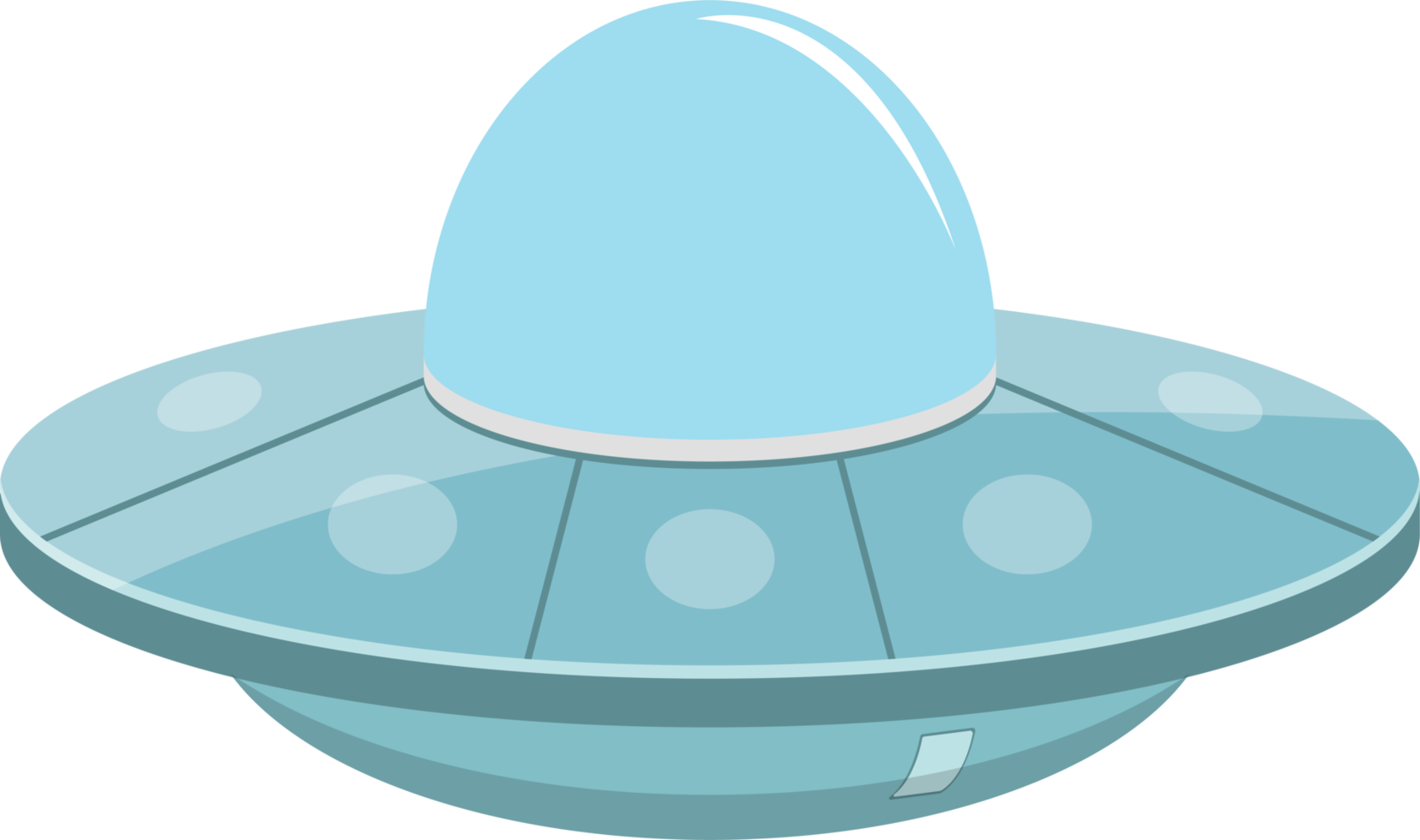 ilustração de design de clipart de conceito de nave espacial ufo png