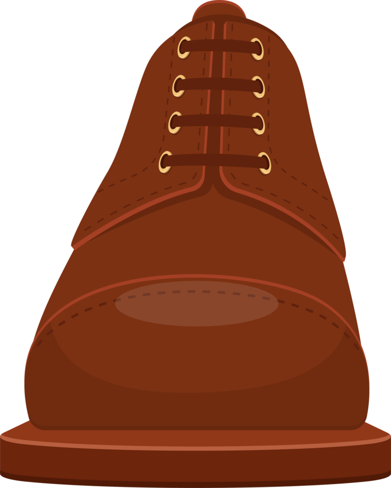 Leather shoes clipart design illustration png