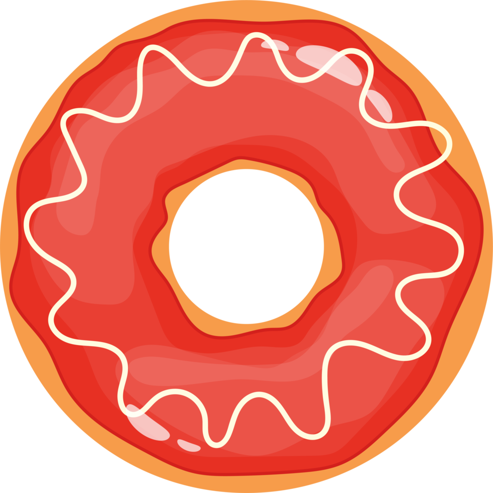 delicioso donut conjunto clipart diseño ilustración png