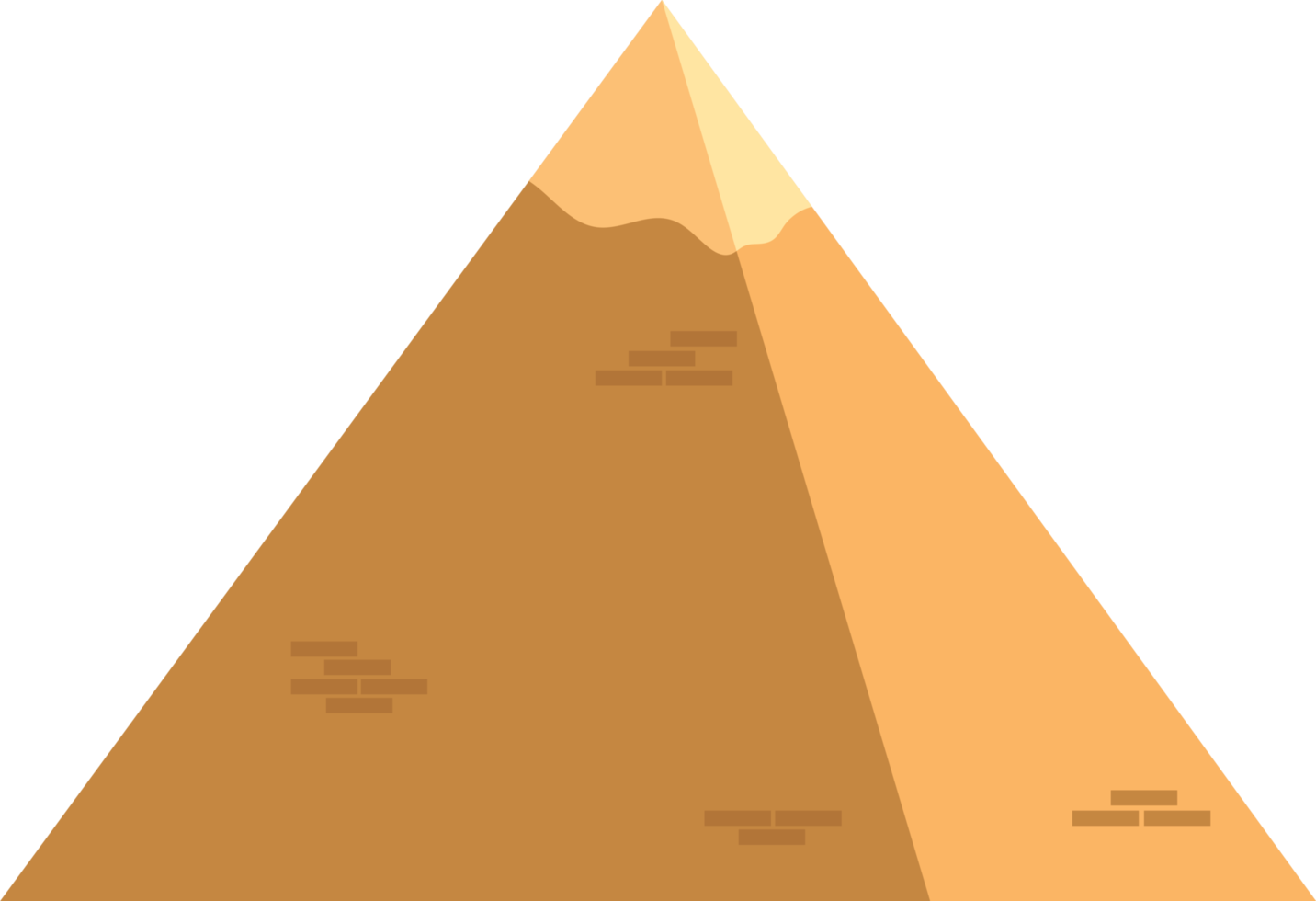 Egyptische piramide clipart ontwerp illustratie png