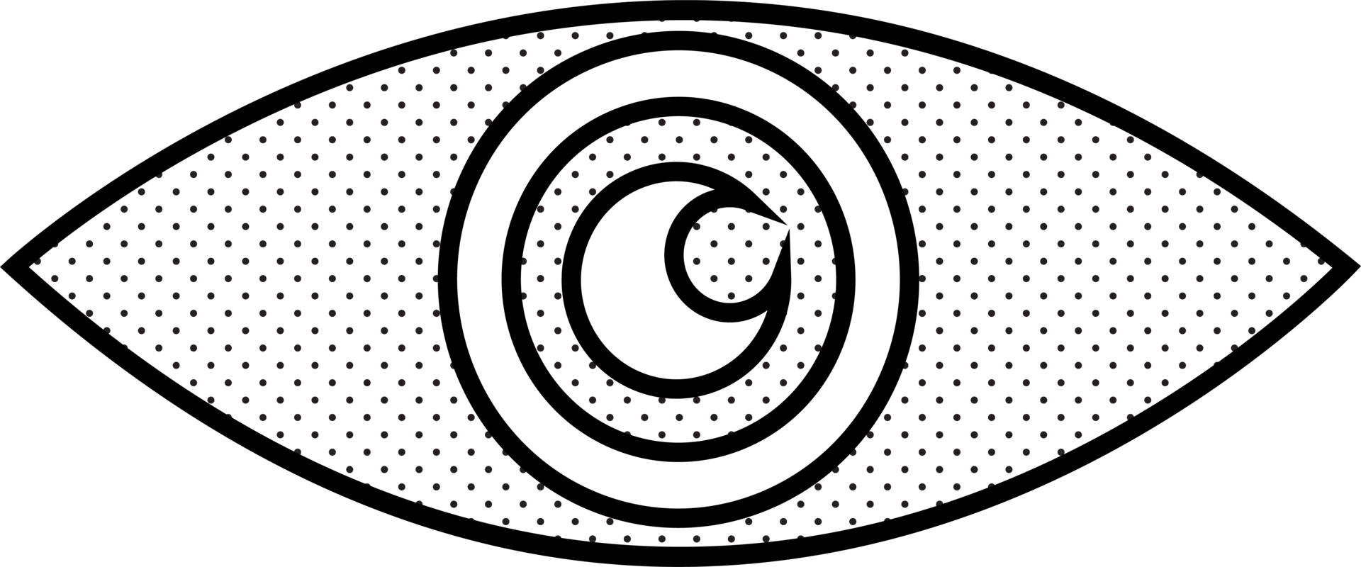 disegno di simbolo del segno dell'icona dell'occhio png
