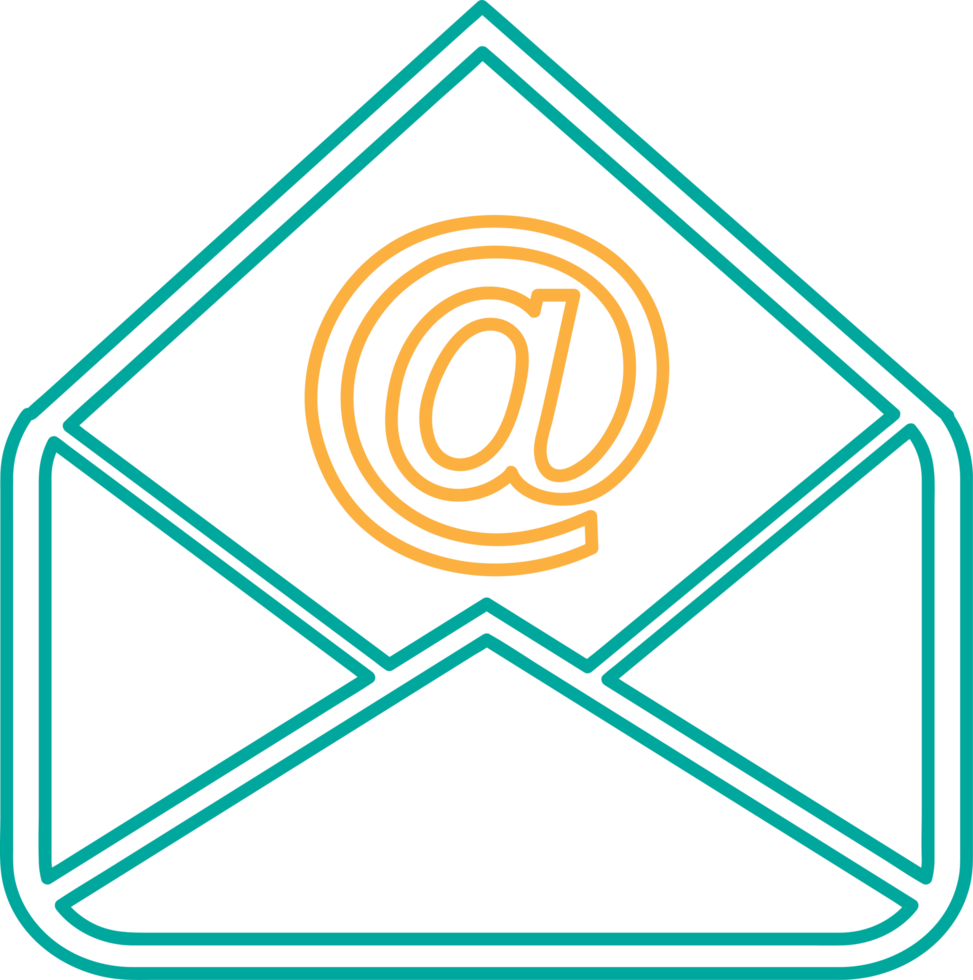 Email and mail icon sign symbol design png