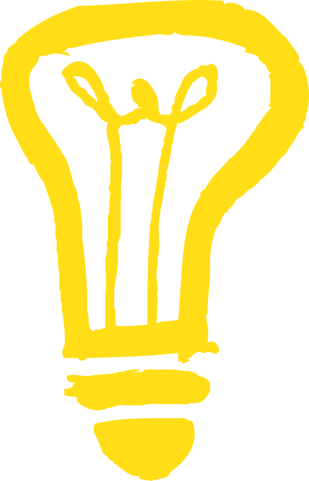 idea bombilla icono signo diseño png