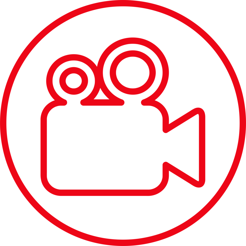 videocamera pictogram teken ontwerp png