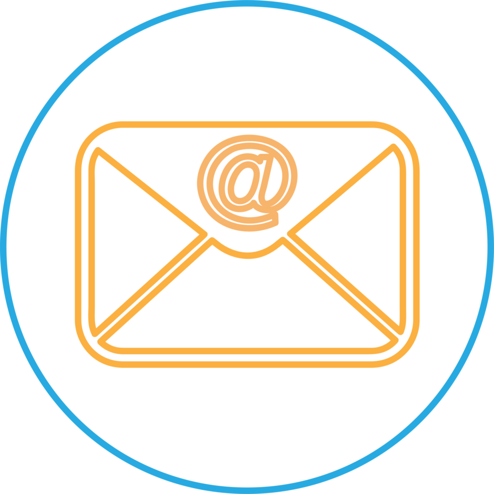 Email and mail icon sign symbol design png