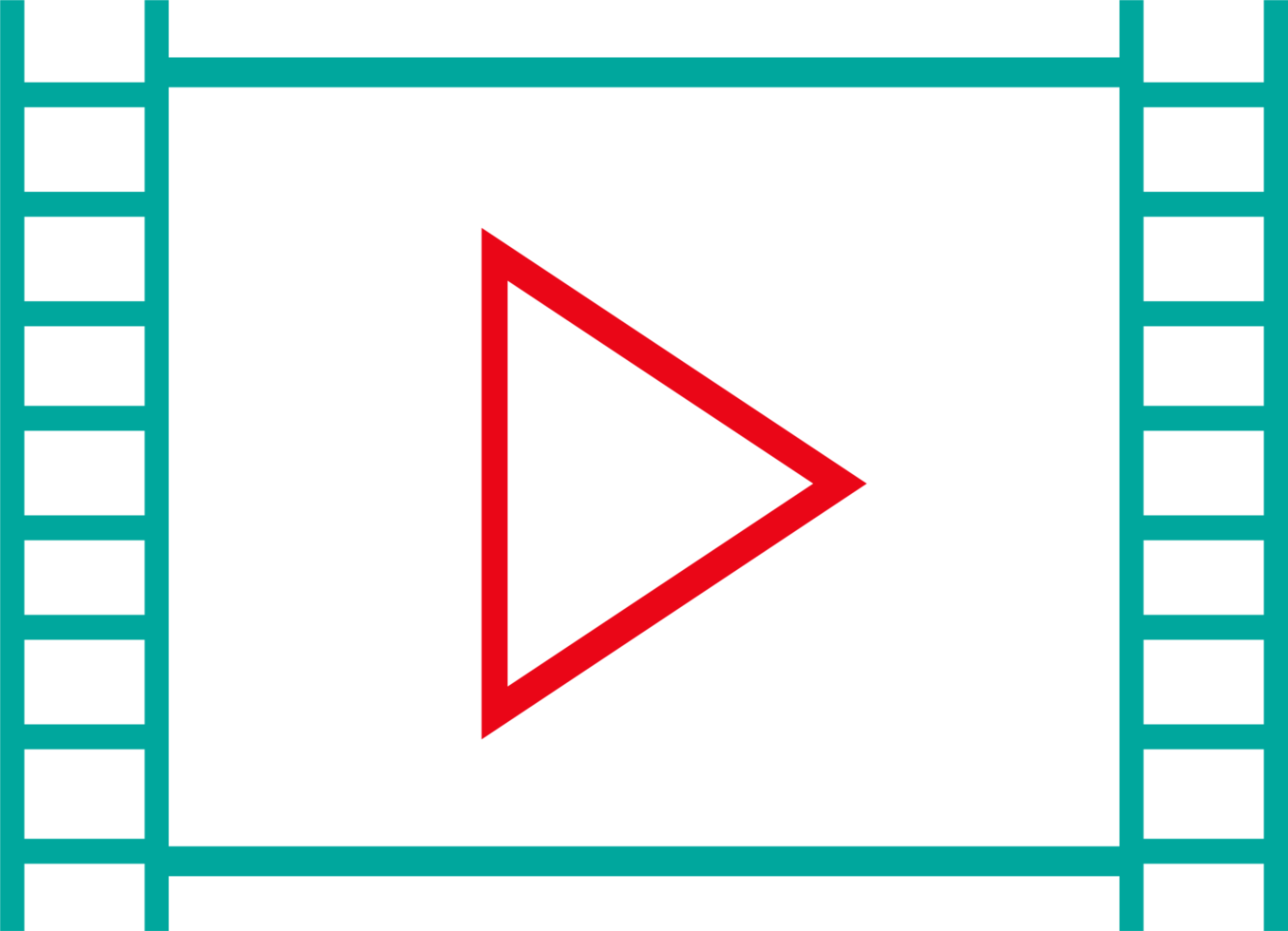 Video stream play icon sign symbol design png