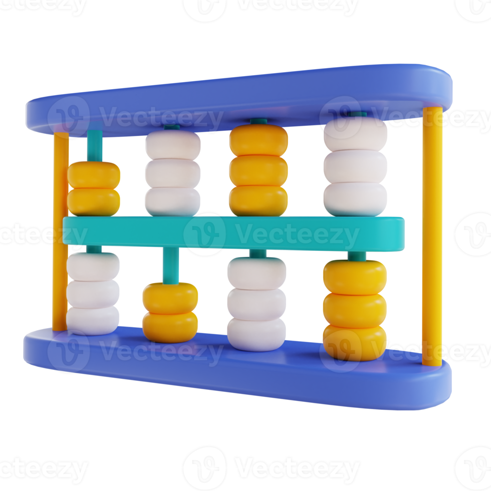 3D illustration abacus png