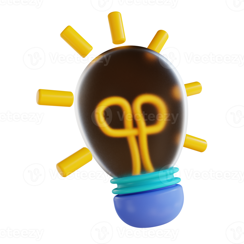 3D illustration lamp png