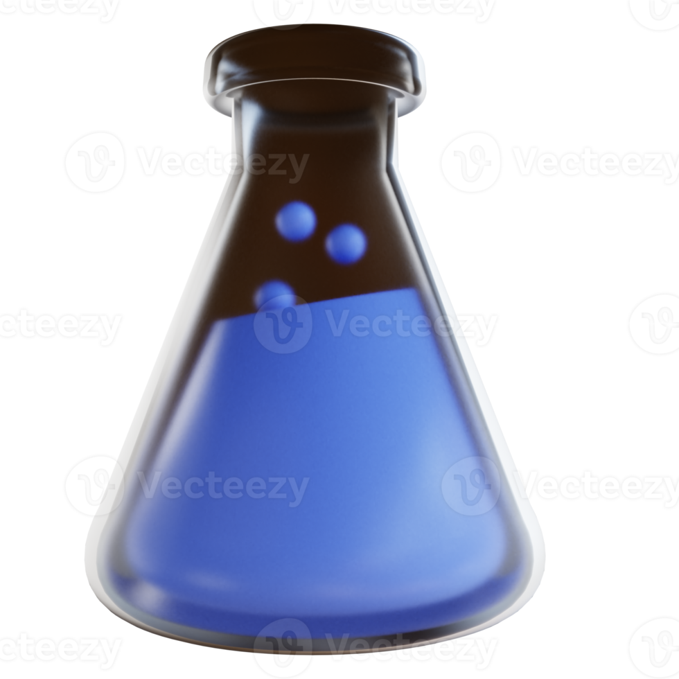 3D illustration test tube png