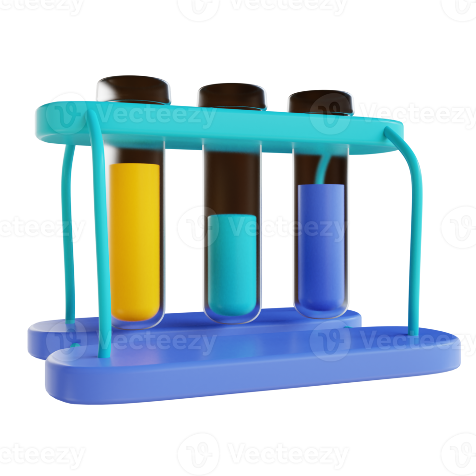 3D illustration test tube png