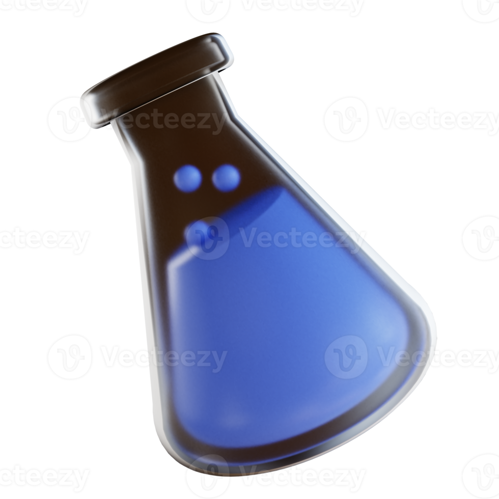 3D illustration test tube png