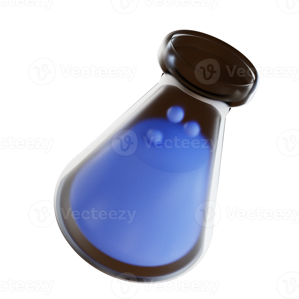 3D illustration test tube png