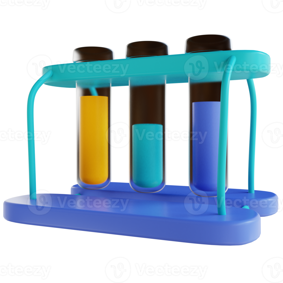 3D illustration test tube png