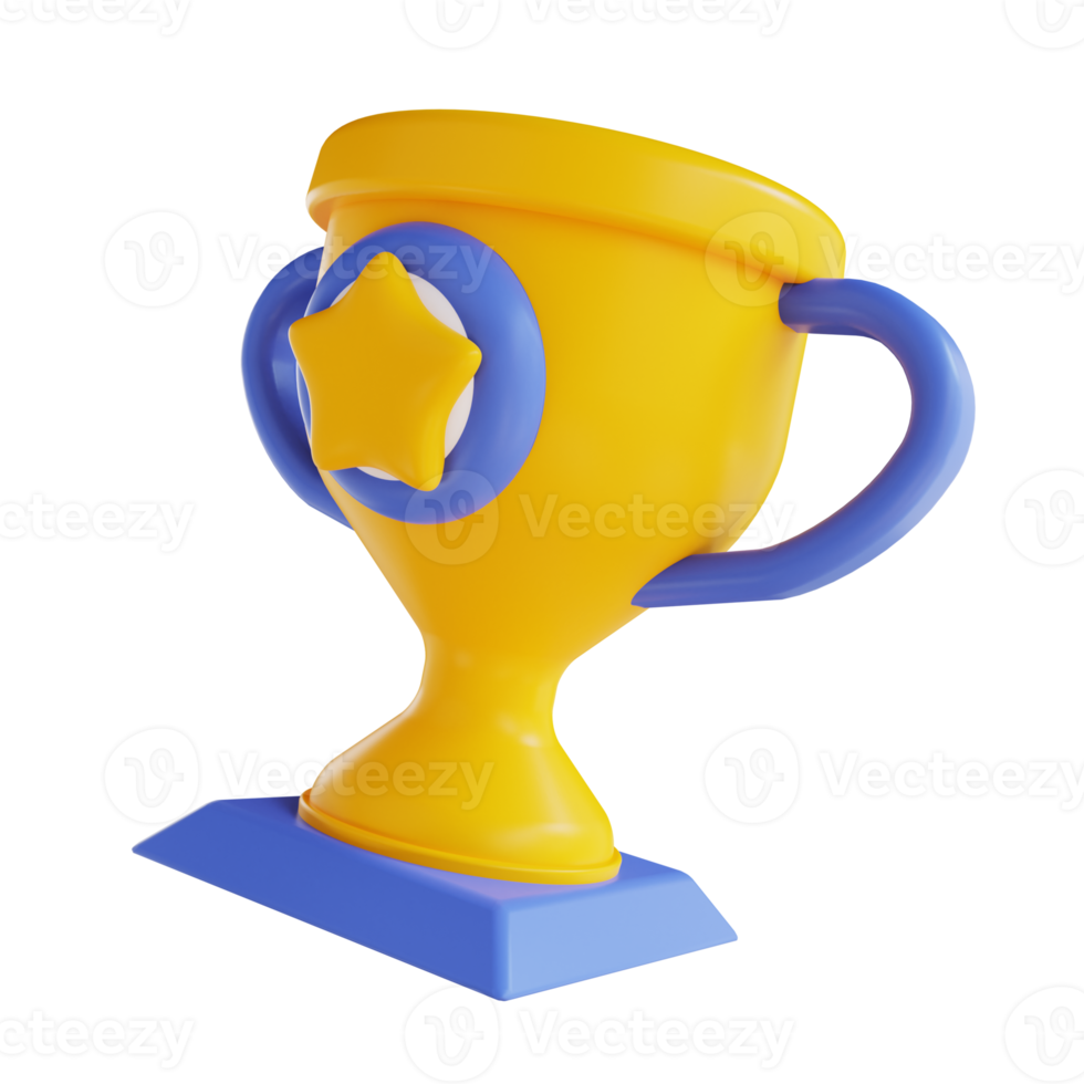 3D illustration Trophy png