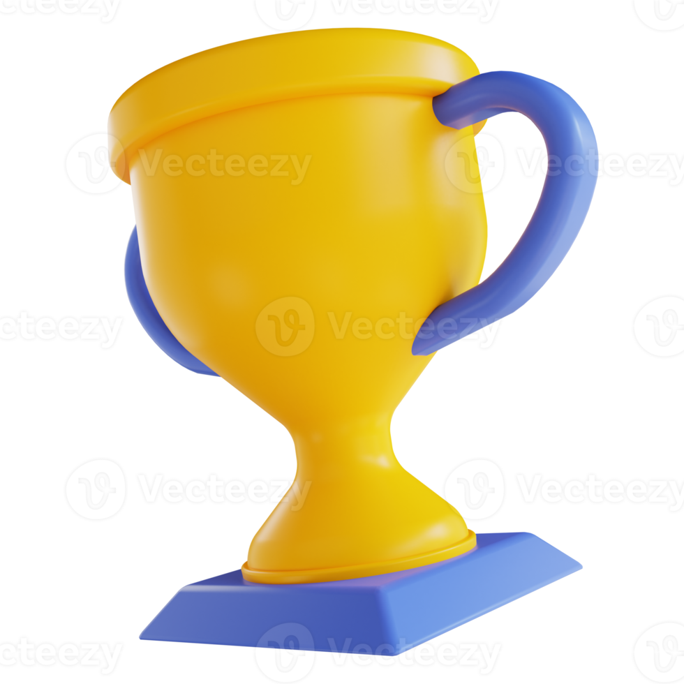 troféu de ilustração 3D png