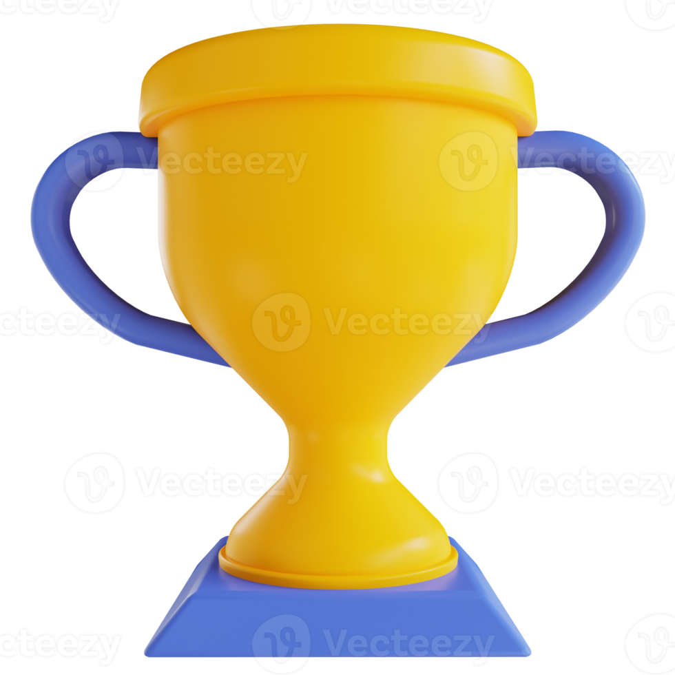 3D illustration Trophy png