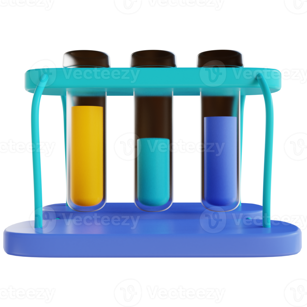 3D illustration test tube png