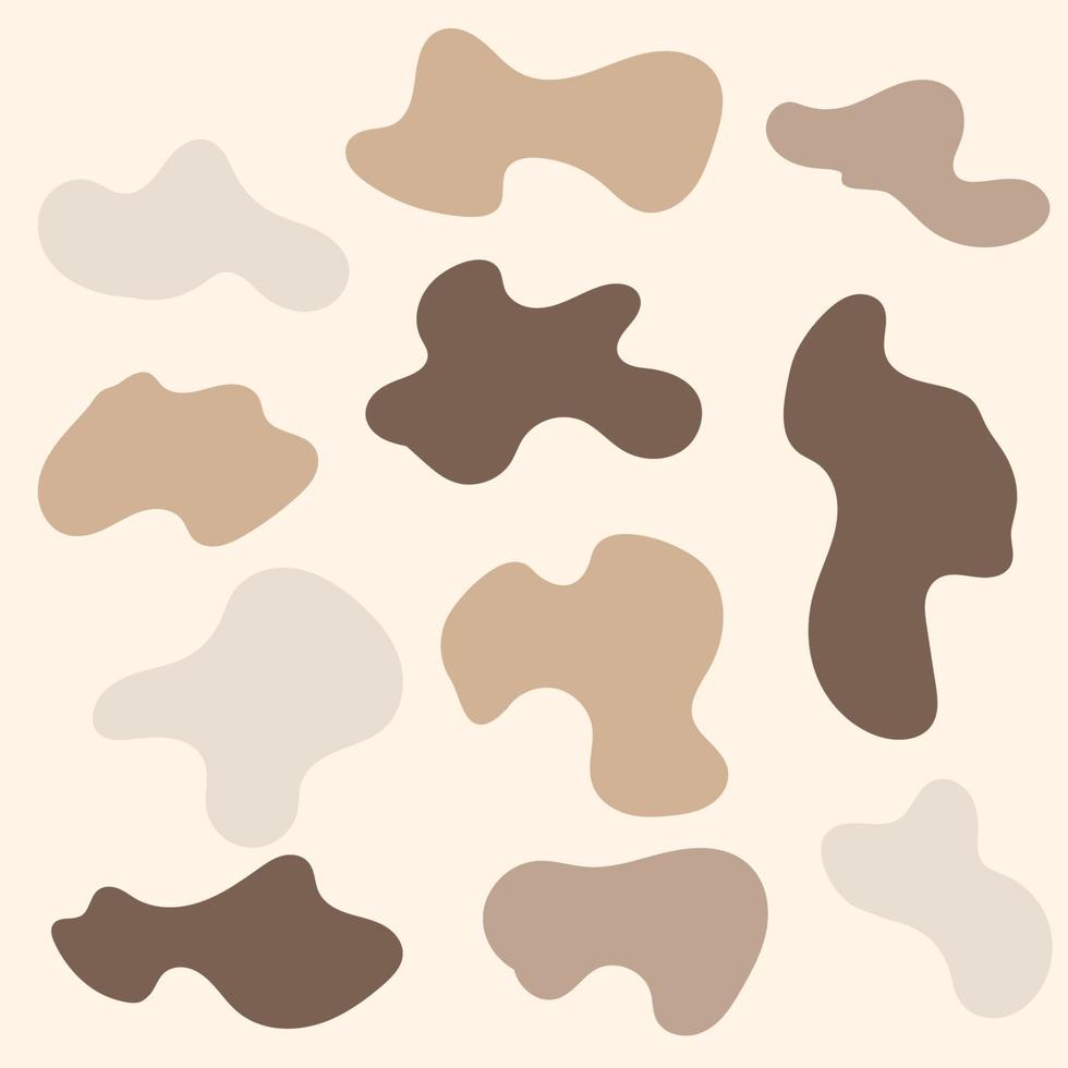 Abstract blob shape in minimal trendy style vector