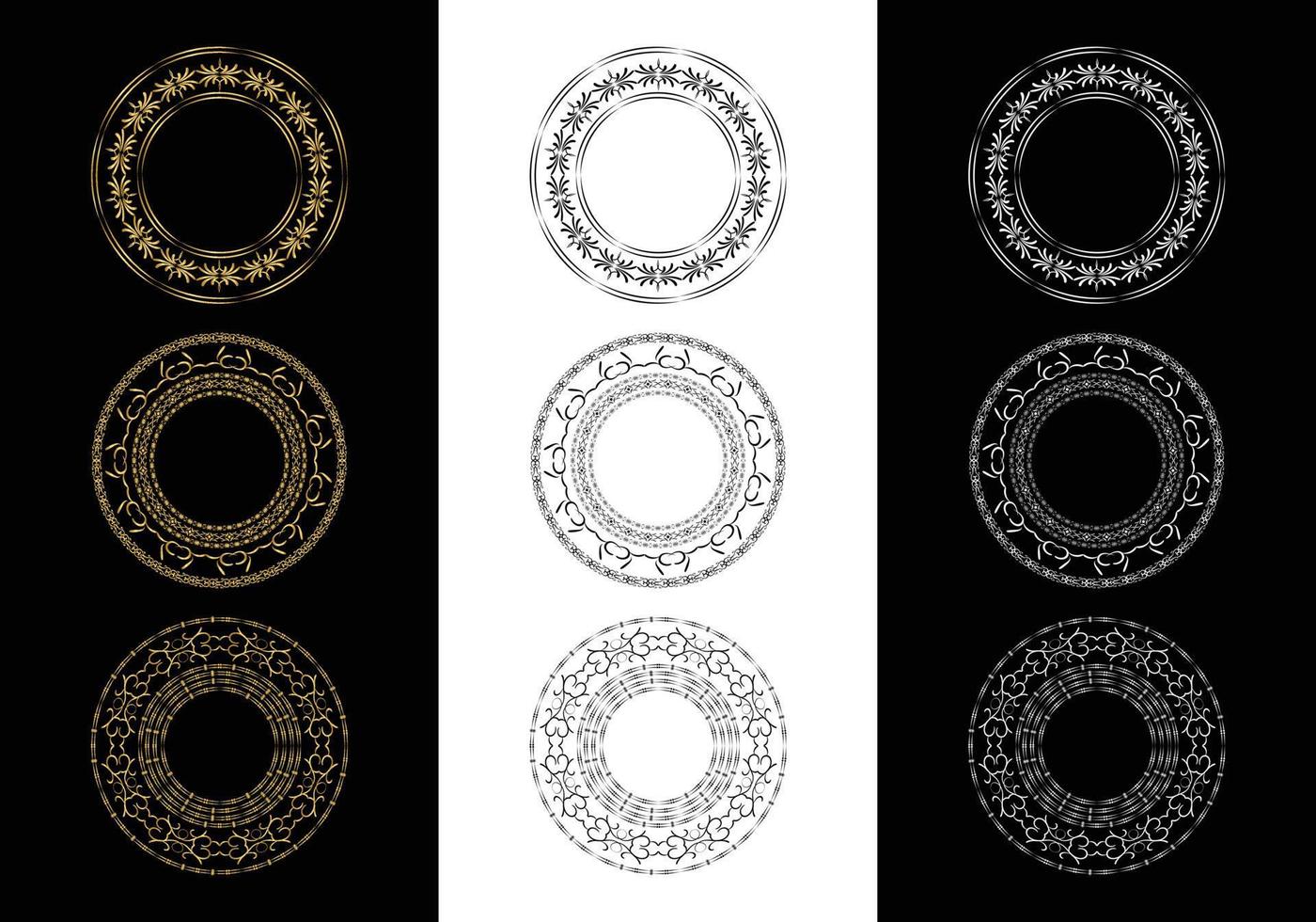 marcos antiguos, mega set de divisores aislados en blanco. elementos de diseño caligráfico. vector