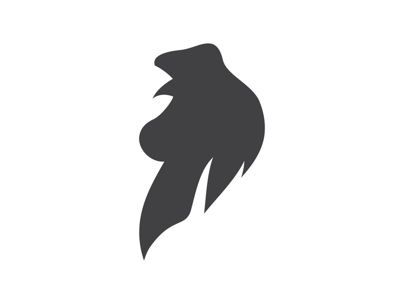 pollo logo gallo logo icono vector plantilla