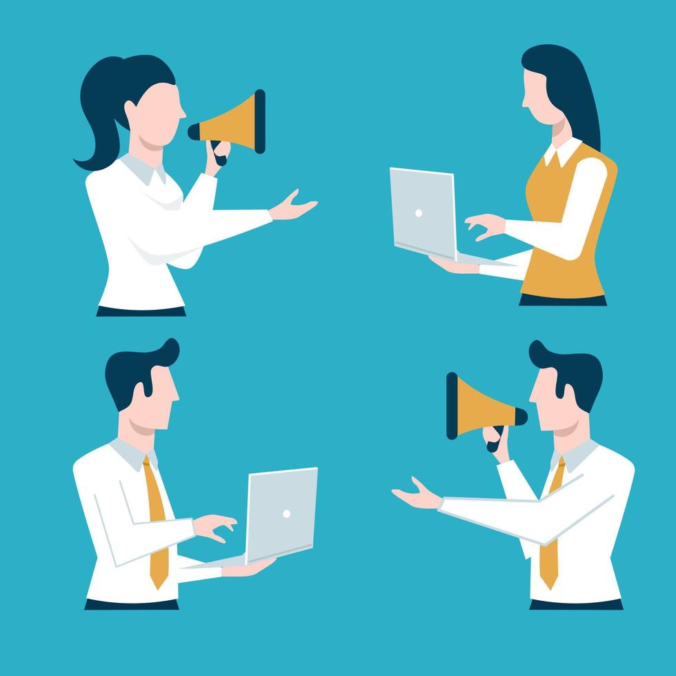 People working character. vector