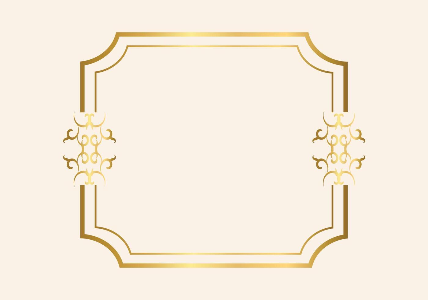 Golden double frame Vintage style design 9387355 Vector Art at Vecteezy