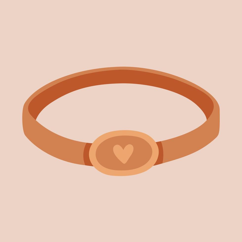 Cute golden ring vector