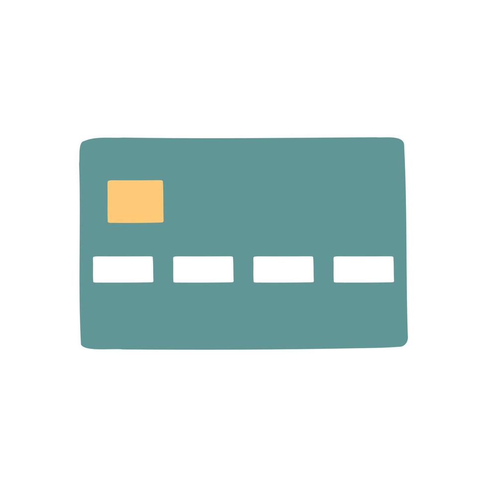 Credit card. Online payment. Cash withdrawal. Financial transactions.Purchases. Flat style icon. vector