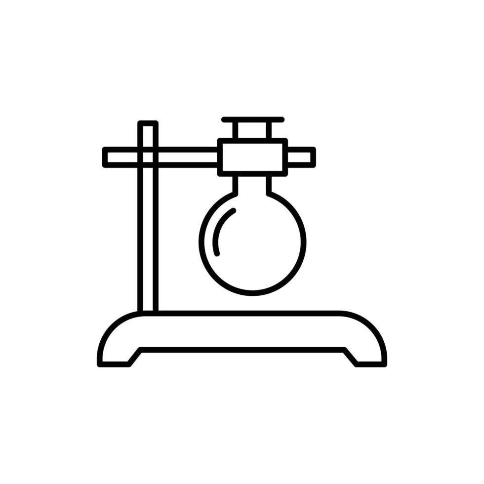 icono de tubo de ensayo de laboratorio médico vector