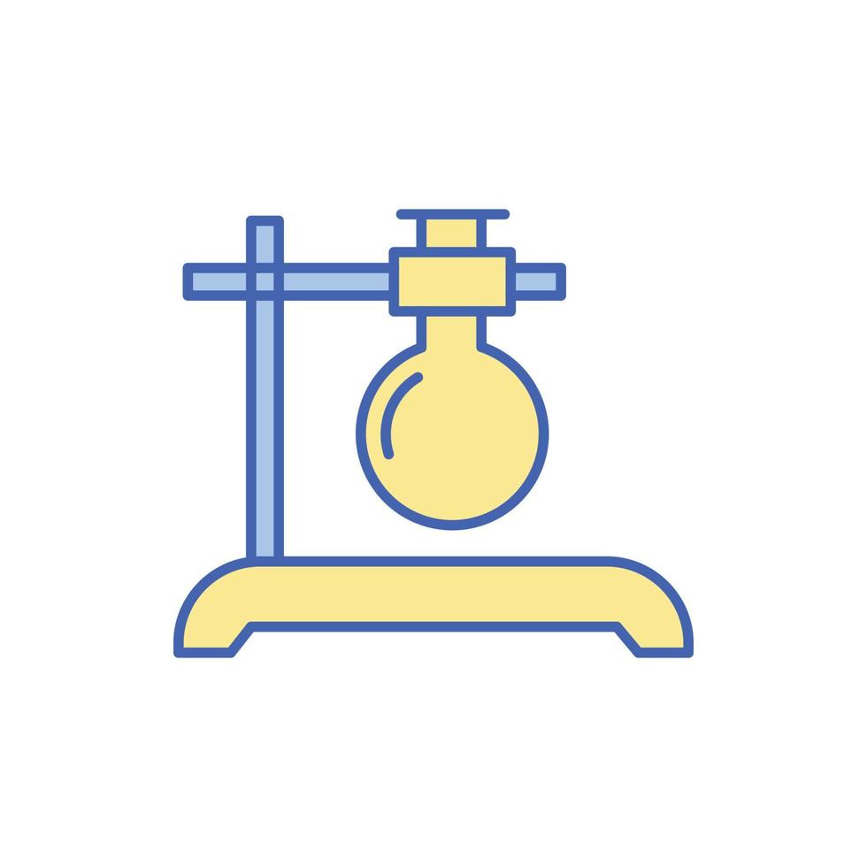 Medical laboratory test tube icon vector