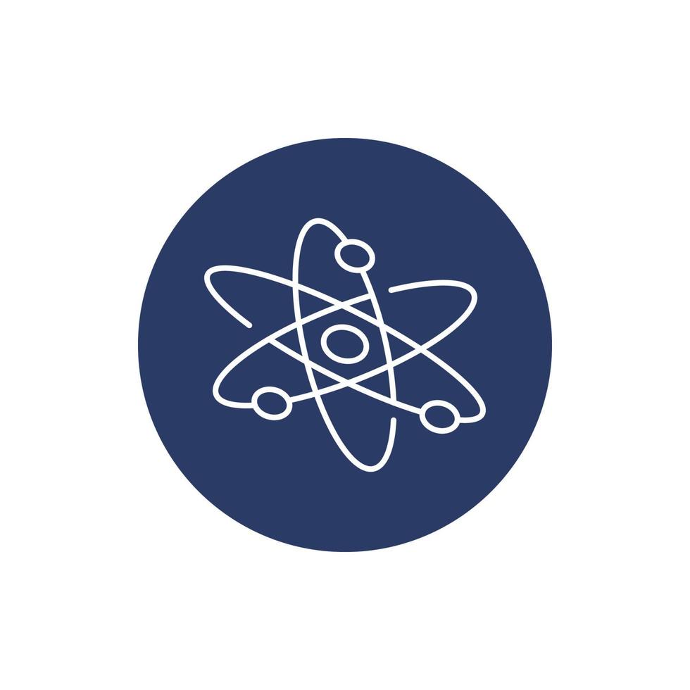 Nuclear power particle icon vector