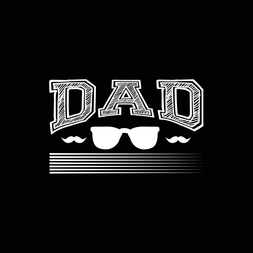 vector de diseño de camiseta del día del padre vector premium