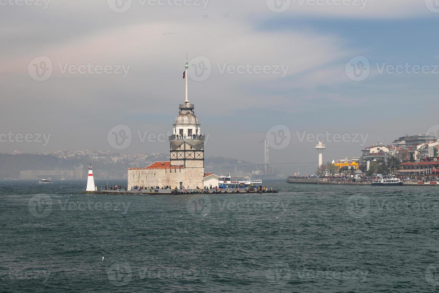 Maidens Tower in Istanbul, Turkey photo