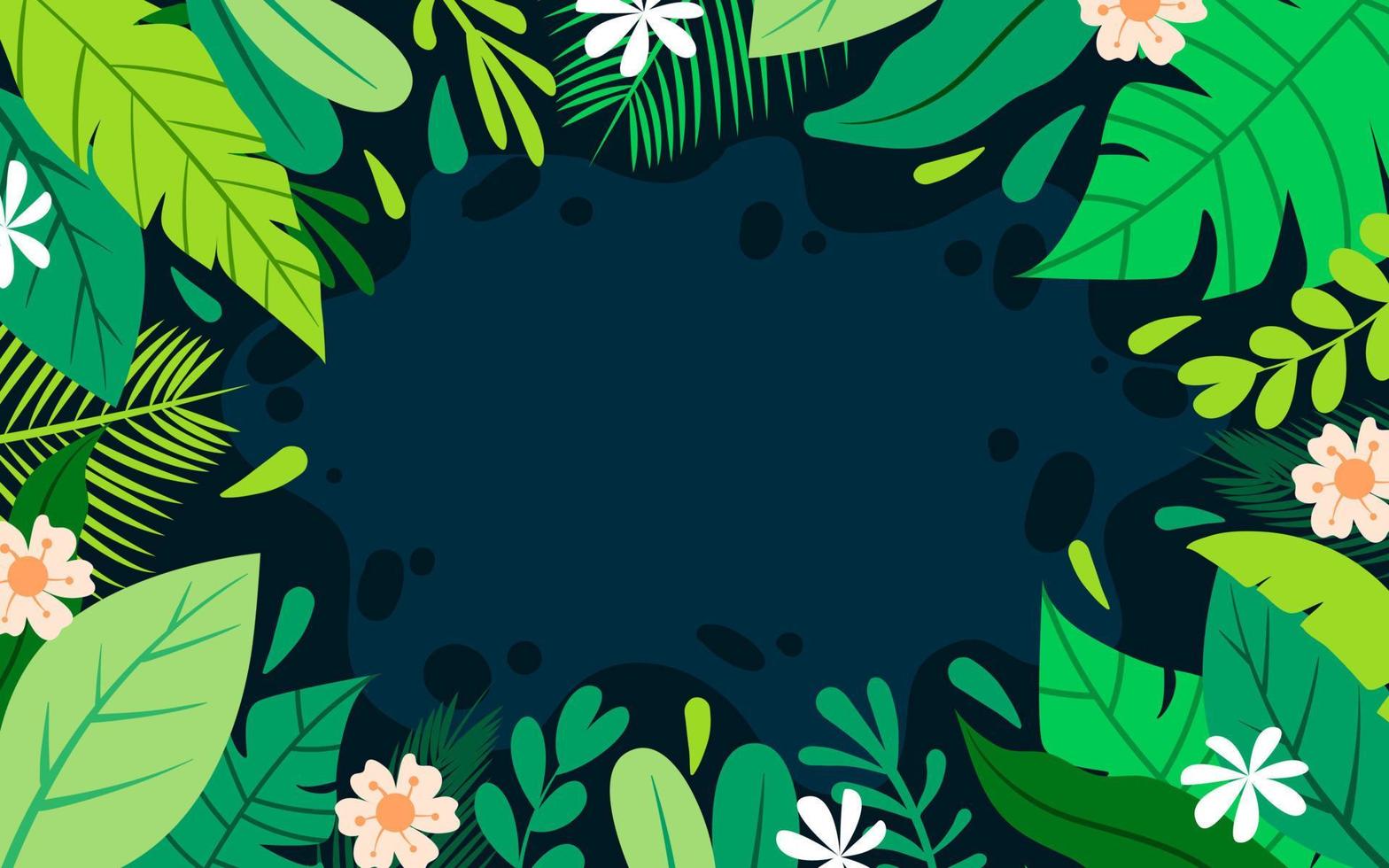 Summer Floral Nature Background vector