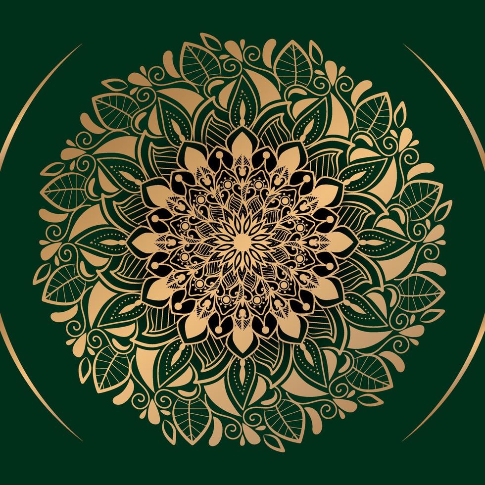 fondo de diseño de mandala ornamental floral vector