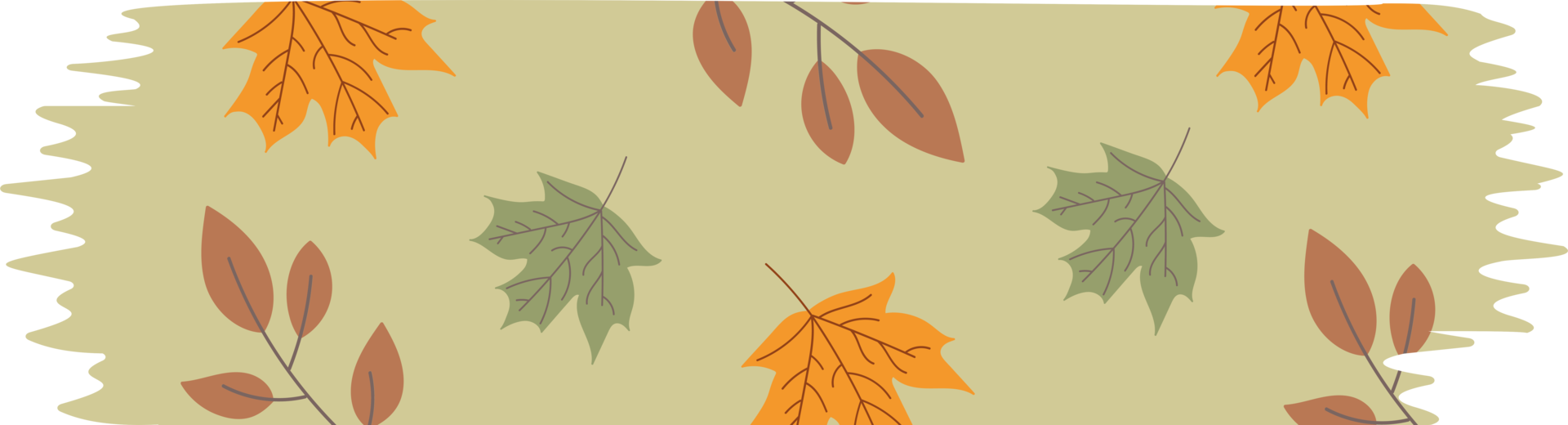 washi tape disegno di concetto autunnale png