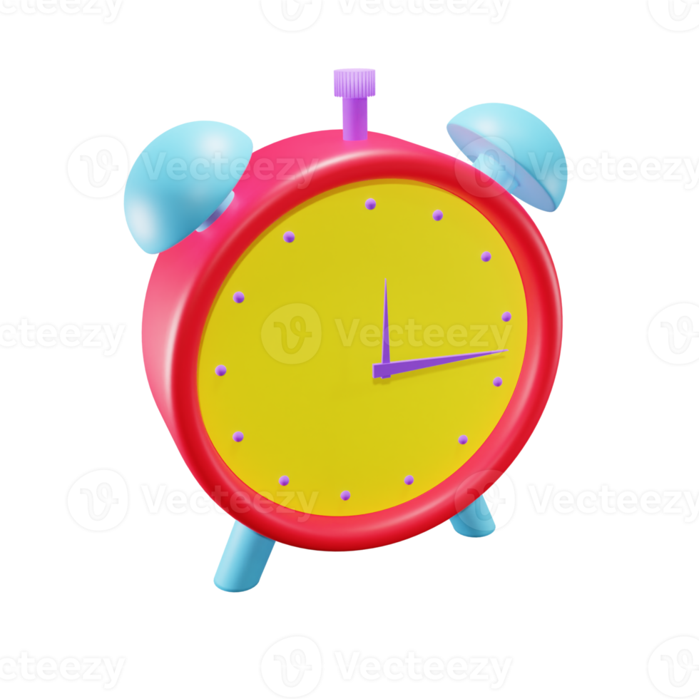 reloj 3d ilustraciones fondo transparente png