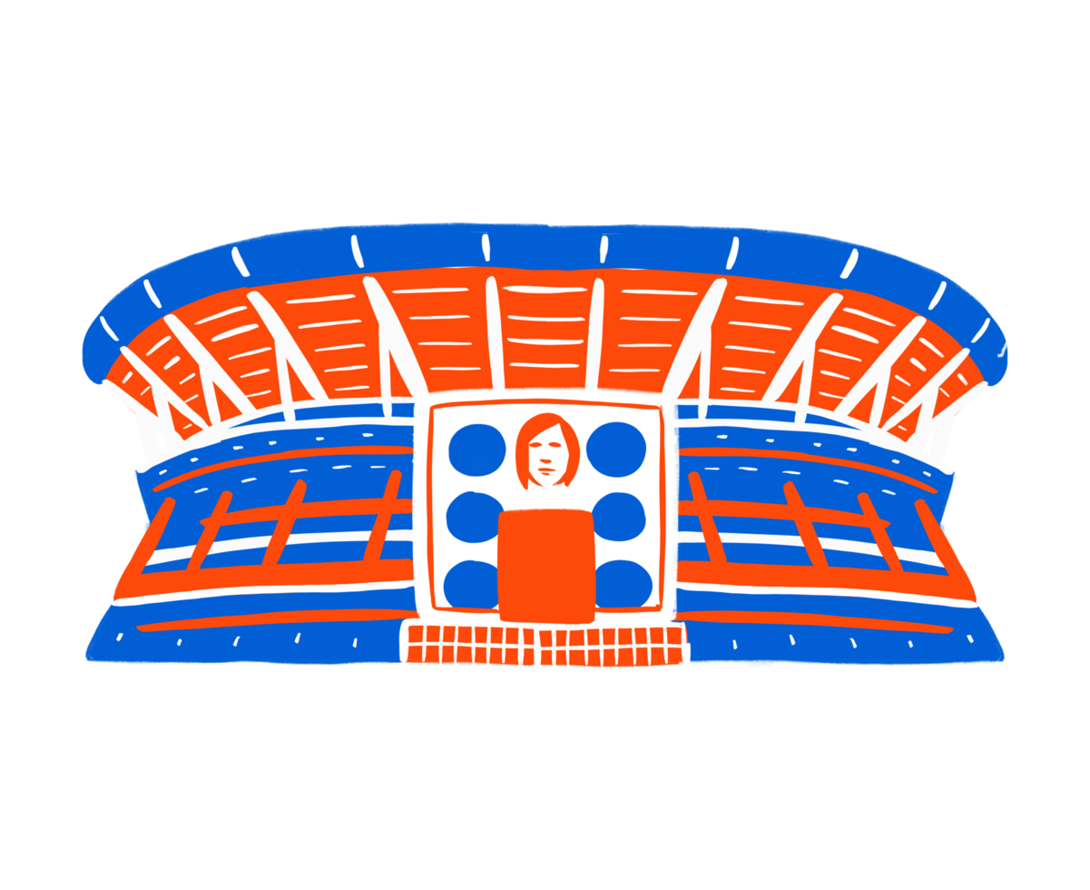 johan cruyff arena in platte ontwerpstijl png